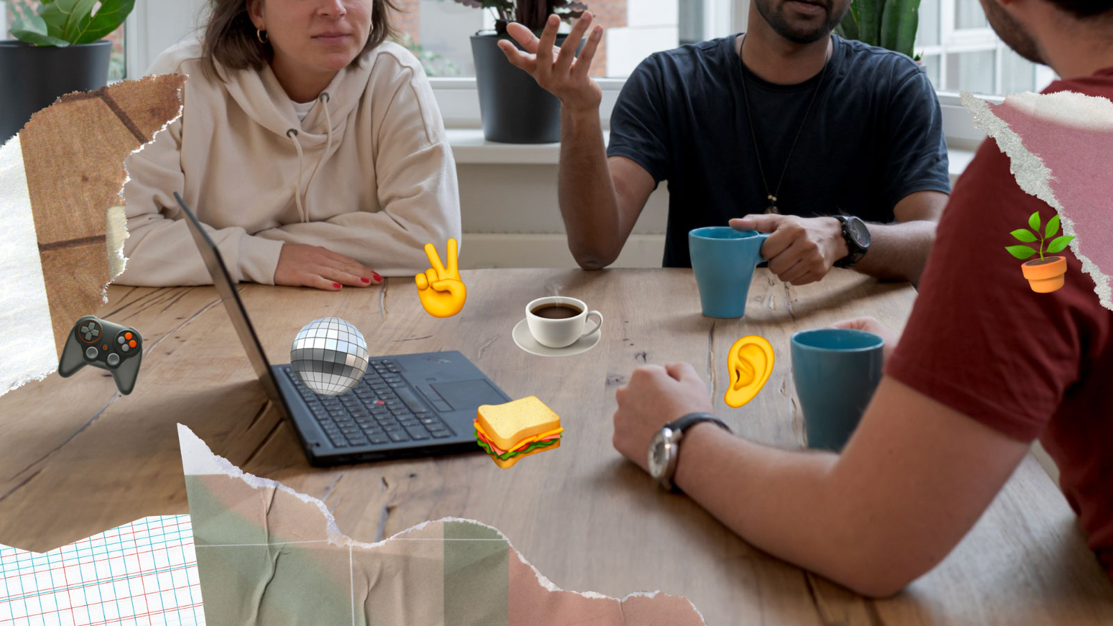 hanging out at work with your team