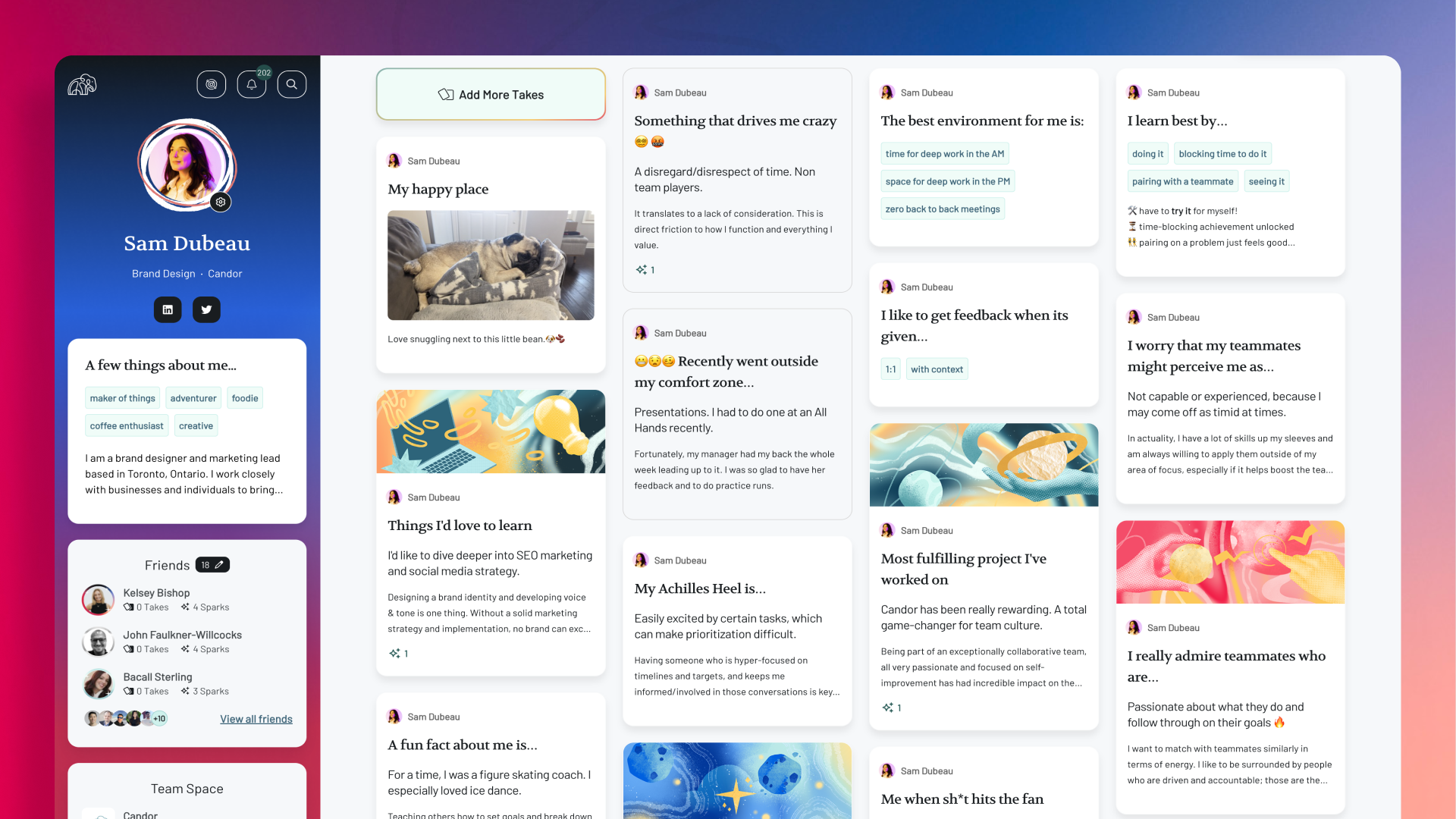 An example Candor profile