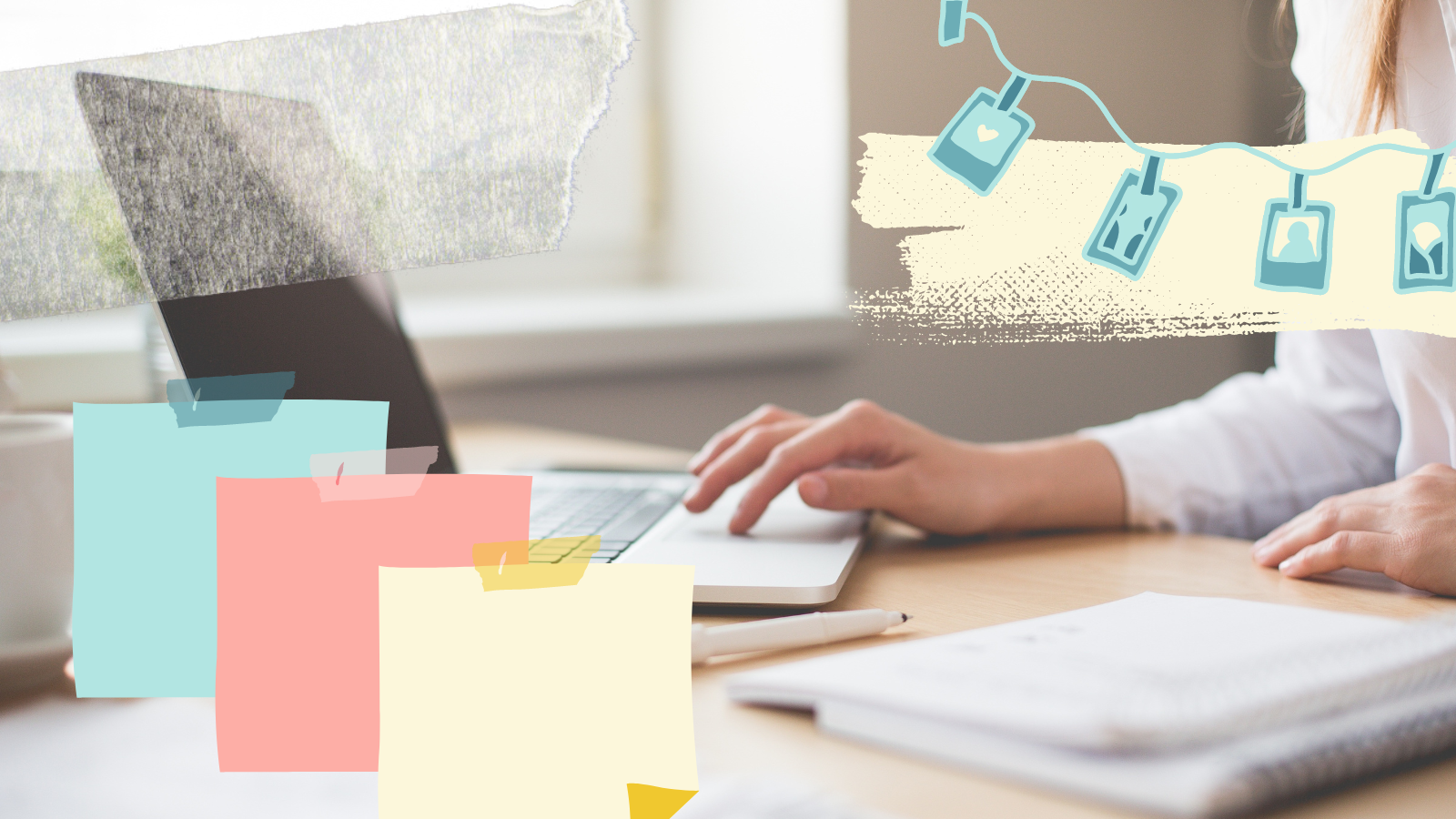 Employee working and their computer