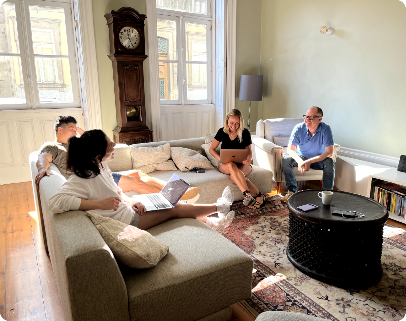 The Candor team working together