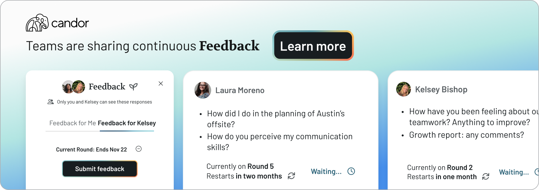 Set up Feedback Mission on Candor