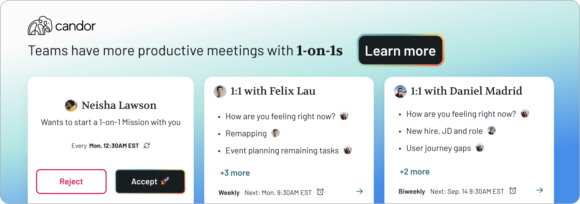 Set up Feedback Mission on Candor