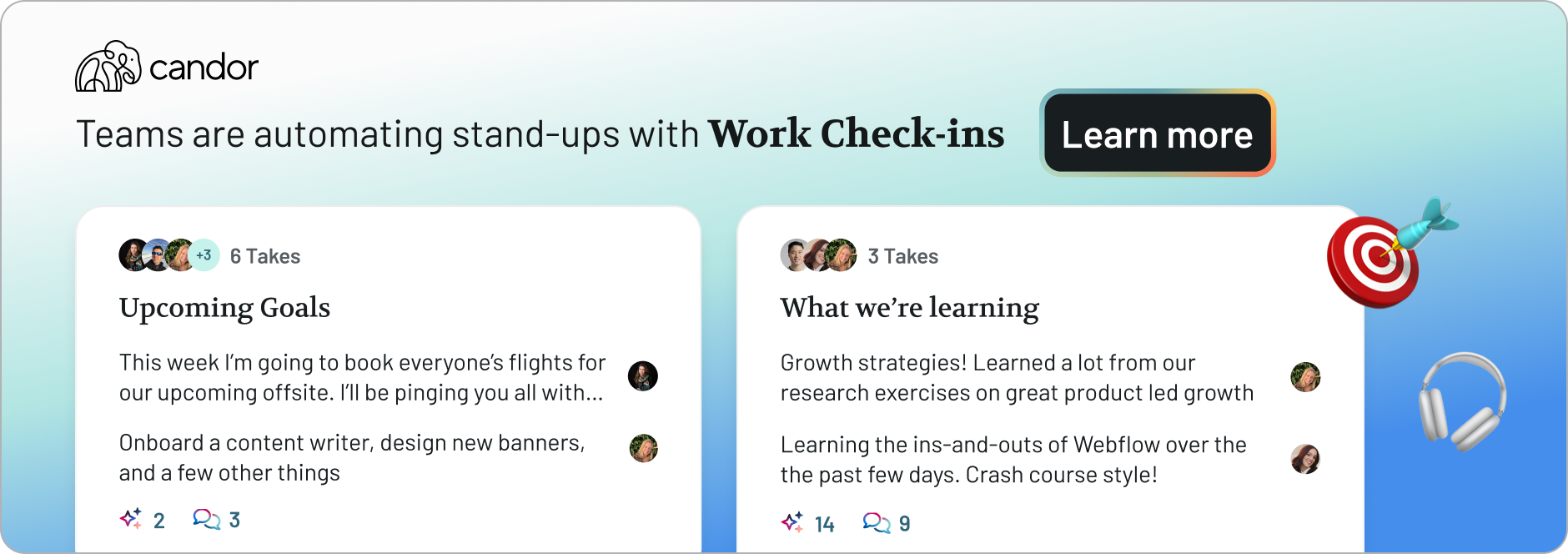 Set up Work Checkins Mission on Candor