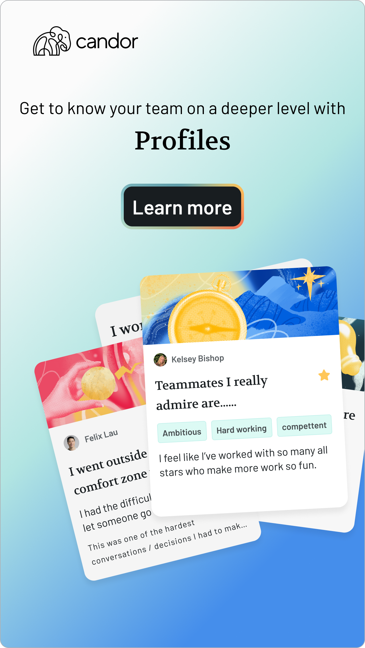 Set up your profile on Candor